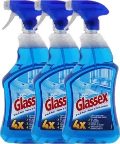 3 X Glassex Spray - Glas & Oppervlaktespray - Oppervlakte Spray - 3 X 750ml