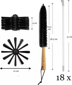 Schoorsteenveegset - 8 Meter - 2 Borstelkoppen - Professioneel - Schoorsteen Borstel - Veegkit - Haardset Voor Houtkachel - Flexibel - Schoorsteenveger - Pelletkachel Accessoires - Schoorsteen Reiniger - Geschikt Voor Boormachines -Huishoudproducten Verkoop 1016x1200 3