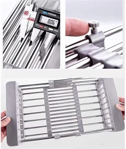 IBright Verstelbare Keukenrek - Gootsteen Mand - Afdruiprek – Vergiet – Verstelbaar In Lengte - Uitschuifbaar - RVS Grijs 20 IBright Verstelbare Keukenrek - Gootsteen Mand - Afdruiprek – Vergiet – Verstelbaar In Lengte - Uitschuifbaar - RVS Grijs -Huishoudproducten Verkoop 1017x1200 4