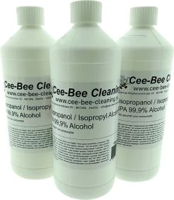 Cee-Bee Isopropanol | Isopropyl | IPA 99.9% Alcohol | 1000 Ml | 3 Flessen á 1 Liter | 3 Liter
