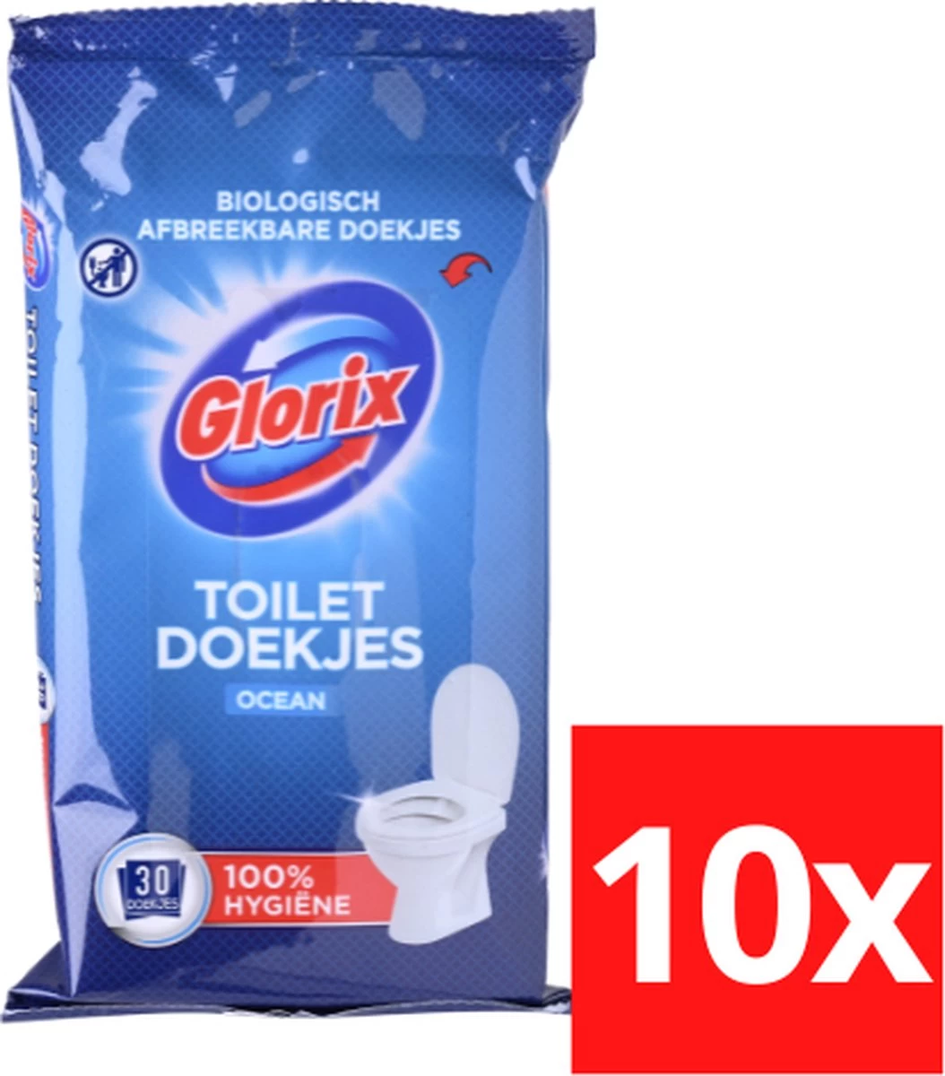 5 Pakken Glorix Toiletdoekjes Ocean 30st 3 5 Pakken Glorix Toiletdoekjes Ocean 30st