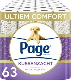 Page Toiletpapier - 63 Rollen - Kussenzacht Wc Papier (3-laags) - Met Extra Zijde - Voordeelverpakking -Huishoudproducten Verkoop 1066x1200 1