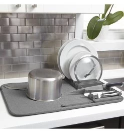 Umbra Udry Afdruiprek Met Droogmat - Antraciet -Huishoudproducten Verkoop 1122x1200 3