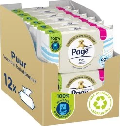 Page Puur Vochtig Toiletpapier - Extra Duurzaam Vochtig Wc Papier - 12 X 38 Stuks - Voordeelverpakking -Huishoudproducten Verkoop 1140x1200 2