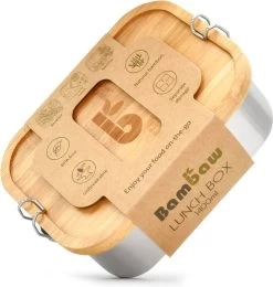 Bamboe Lunch Box 1400 Ml | Broodbox | Ecologisch | Roestvrijstalen Lunchbox | Bentobox No Leak | Smaakloos | Bamboe Grote Broodtrommel | Lunchbox Volwassenen | Lunchbox RVS Bamboe | Bambaw -Huishoudproducten Verkoop 1142x1200 7