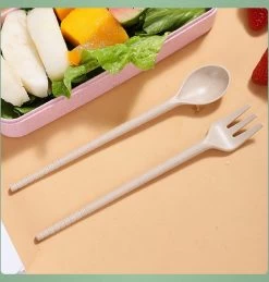 Bento Lunchbox - Lunchtrommel 900ml 3 Laags - Inclusief Bestek - Beige - Opline -Huishoudproducten Verkoop 1146x1200 2