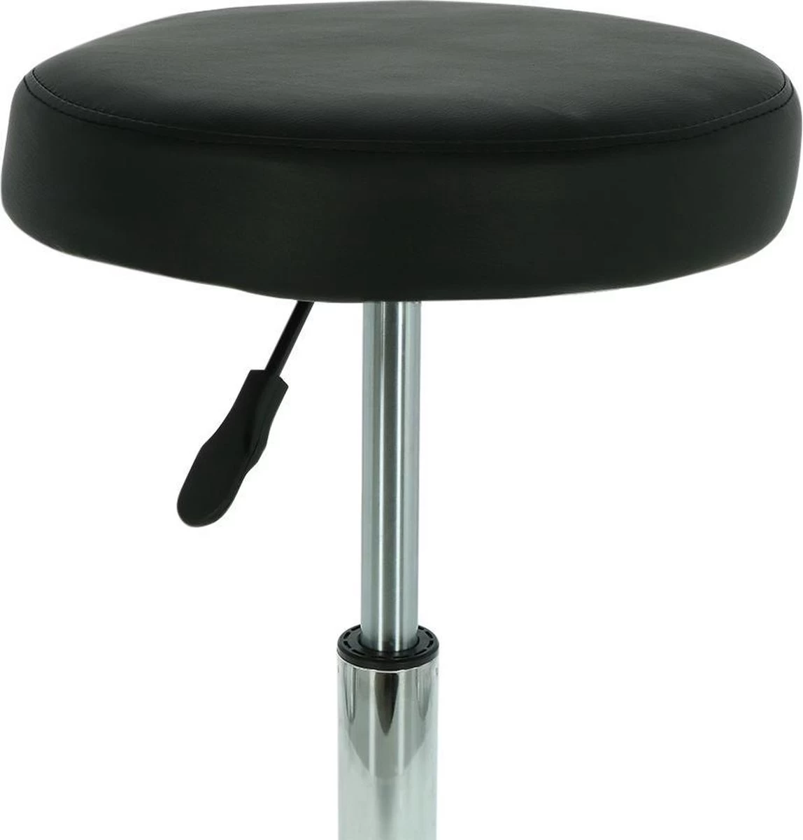 Alora Tabouret Op Wielen - Zadelkruk - Zwart - Kruk – Kapperskruk - Draaikruk - Werkkruk - Verstelbaar 8 Alora Tabouret Op Wielen - Zadelkruk - Zwart - Kruk – Kapperskruk - Draaikruk - Werkkruk - Verstelbaar - Afbeelding 6