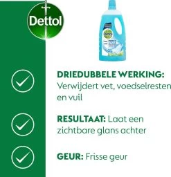 Dettol - Power & Fresh - Allesreiniger - Katoenfris - 8 X 1 Liter -Huishoudproducten Verkoop 1159x1200 3