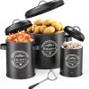 Professionele Bewaardozen - Set Van 3 - Voor Aardappels, Uien En Knoflook - Retro Design - Voorraadcontainer Van Metaal - Keukenopslag - Groentes Bewaren Voor Lange Tijd - Perfect Cadeau Voor In De Keuken -Huishoudproducten Verkoop 1175x1200 1
