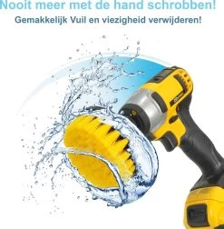 Kibani 9 Delige Borstelset Voor Boormachine - Wit, Rood, Geel - Voor Wielen, Tapijt, Bekleding, Beton En Steen | Schrobborstel – Boorborstel – Schuurborstel - Borstel Boormachine – Schoonmaakborstel – Reinigingsborstel – Tapijtreiniger - Borstelset -Huishoudproducten Verkoop 1178x1200 8