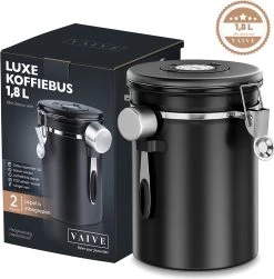 VAIVE Koffieblik - Koffiebus - Koffieblikbewaarblik - Bewaarbus Koffie - Voorraadpotten - Voorraadbussen - Voorraadbus -1.8L -Huishoudproducten Verkoop 1179x1200