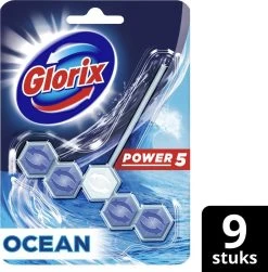 Glorix Power 5 Toiletblokken - Ocean - 9 Stuks - Halfjaarbox - Voordeelverpakking -Huishoudproducten Verkoop 1180x1200 6