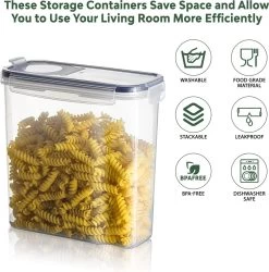 TNM Luxe Luchtdichte Voorraadbussen Set Zwart (4x2,5L), Voorraadpotten, Voedselcontainer Met Deksel, Vershouddoos -Huishoudproducten Verkoop 1187x1200 4