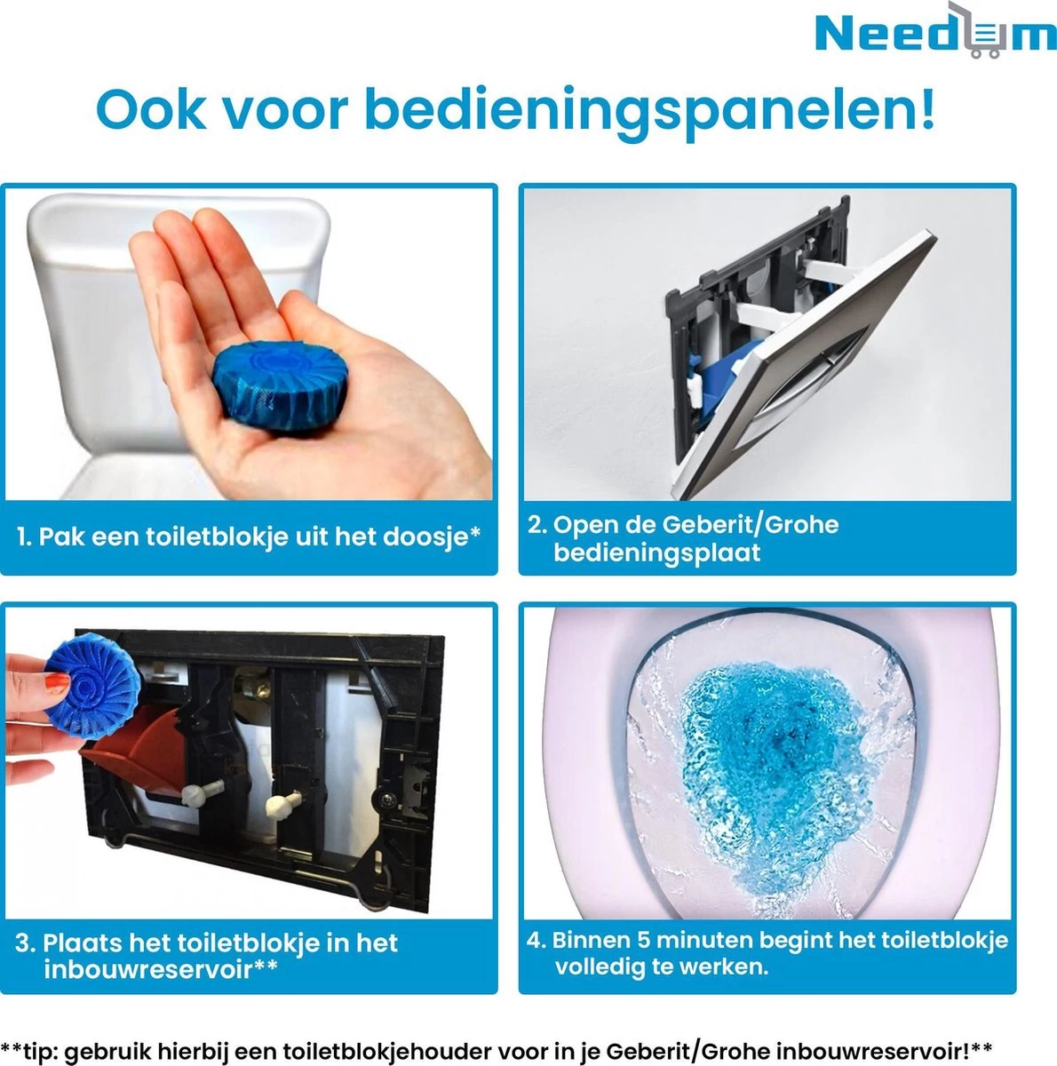 Needum ® Toiletblokjes Voor Inbouwreservoirs – WC-blokjes – Toiletblokken In Een Voordeelverpakking – 30 Stuks 10 Needum ® Toiletblokjes Voor Inbouwreservoirs – WC-blokjes – Toiletblokken In Een Voordeelverpakking – 30 Stuks - Afbeelding 8