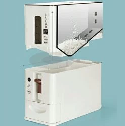 Merkloos TDR-Japans Rijst/Granen Container/Dispenser/ Opbergdoos - 6KG Inhoud - Wit -Huishoudproducten Verkoop 1191x1200 7