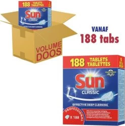 SUN® Sun Professional Vaatwastabletten - 188 Stuks -Huishoudproducten Verkoop 1195x1200 2