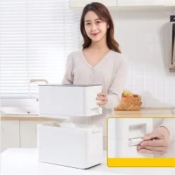 Merkloos TDR-Japans Rijst/Granen Container/Dispenser/ Opbergdoos - 6KG Inhoud - Wit -Huishoudproducten Verkoop 1198x1200 19