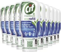 Cif Power & Shine Badkamer Ecorefill Capsule - 10 X 70 Ml - Voordeelverpakking -Huishoudproducten Verkoop 1200x1016 1