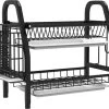 Merkloos Afdruiprek - Afdruiprek Met Lekbak - Afwas - Metaal - Zwart - RVS Afwasrek 2 Merkloos Afdruiprek - Afdruiprek Met Lekbak - Afwas - Metaal - Zwart - RVS Afwasrek -Huishoudproducten Verkoop 1200x1025 3