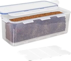 Lock&Lock Vershouddoos - Bewaardoos Met Deksel - Voor Ontbijtkoek Peperkoek En Cake - Cakedoos - 100% Luchtdicht - 3,4 Liter