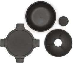 Brabantia Make & Take Salade Lunchbox - 1,3 L - Kunststof - Dark Grey -Huishoudproducten Verkoop 1200x1035 3