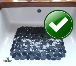 Merkloos Papillon - Gootsteenmat - 40x30 Cm - Kiezels Zwart -Huishoudproducten Verkoop 1200x1039 1