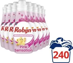 Robijn Pink Sensation Wasverzachter - 240 Wasbeurten - Voordeelverpakking -Huishoudproducten Verkoop 1200x1049 2
