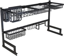 Sens Design Afwasrek Zwart - Afdruiprek - 82,5 Cm - RVS -Huishoudproducten Verkoop 1200x1054 1