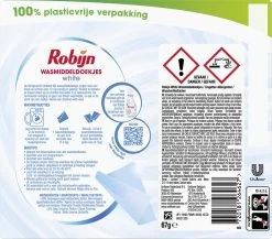 Robijn Classics Stralend Wit Wasmiddeldoekjes - 4 X 16 Wasstrips - Voordeelverpakking -Huishoudproducten Verkoop 1200x1054