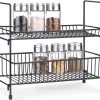 Navaris Stalen Kruidenrekje 2 Etages - Kruidenrek Staand - Rek Voor Kruidenpotjes En Glaasjes - Multifunctionele Organizer Voor Keuken En Badkamer -Huishoudproducten Verkoop 1200x1056 2