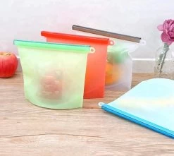 Siliconen Vershoudzakken - Set Van 8 ( 4x 1000ML + 4x 1500ML) -(Transparant, Rood, Groen, Blauw) - Duurzaam - Herbruikbaar - Vries & Hitte Bestendig - Meal Prep - Opbergzak Maatbeker Meal Prep Container -Huishoudproducten Verkoop 1200x1072 1