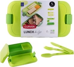 Curver Lunch&Go - Vershouddoos - Lunchbox - Inclusief Bestek - 2/3 Compartimenten - Groen 28 Curver Lunch&Go - Vershouddoos - Lunchbox - Inclusief Bestek - 2/3 Compartimenten - Groen -Huishoudproducten Verkoop 1200x1088 2