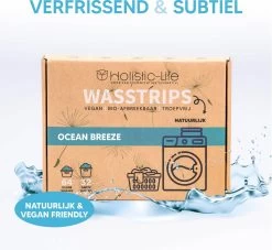Wasmiddeldoekjes - Ocean Breeze Wasstrips 64 Wasbeurten – Wasmiddel Wasdoekjes - Natuurlijke Wasverzachter – Vegan – Zero Waste -Huishoudproducten Verkoop 1200x1101
