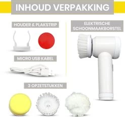 Lenga Elektrische Schoonmaakborstel - 5 In 1 Borstel - Oplaadbaar - Wasborstel - Schoonmaakmiddelen - Schrobborstels -Huishoudproducten Verkoop 1200x1123 4