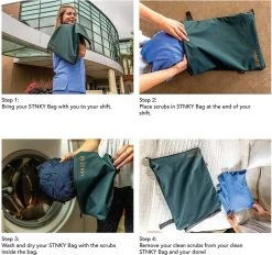 STNKY Pro Edition - Wasbare Sport, Reis- En Wastas - Groen - 13 Liter - Geurloos -Huishoudproducten Verkoop 1200x1129