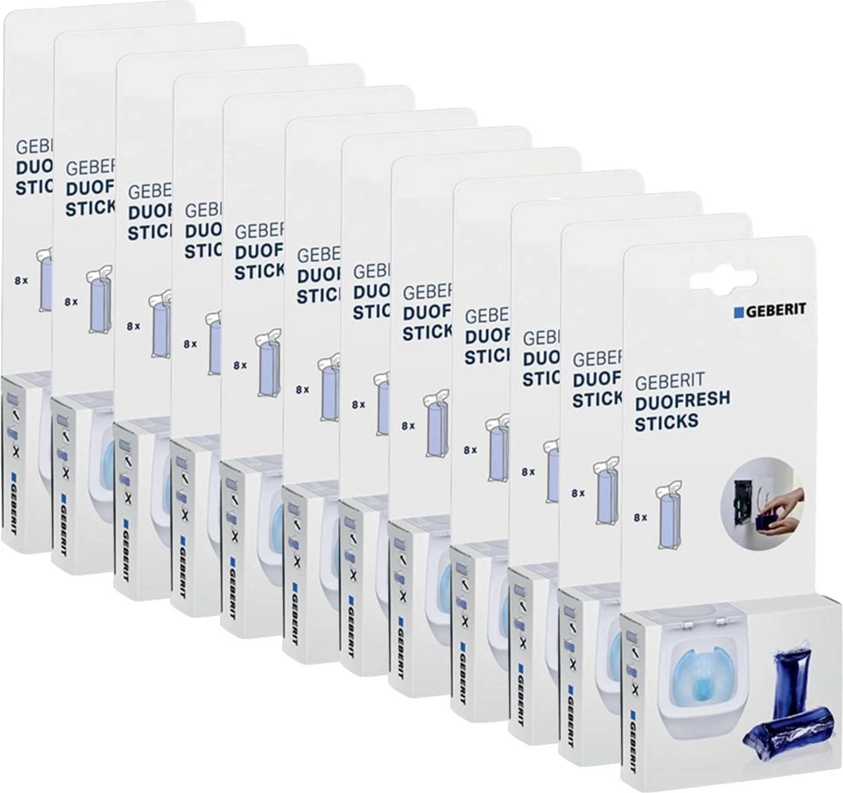 Geberit DuoFresh Sticks - 96 Stuks - Voordeelverpakking - Toilet/WC Blokjes Inbouwreservoir 3 Geberit DuoFresh Sticks - 96 Stuks - Voordeelverpakking - Toilet/WC Blokjes Inbouwreservoir