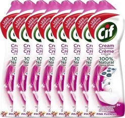 CIF Cream Pink Flower - 8 X 500 Ml - Schuurmiddel - Voordeelverpakking -Huishoudproducten Verkoop 1200x1132 4