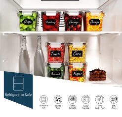 Empyrea Set Van 24 Luchtdichte Vershouddozen, Voorraad Bussen Opslag En Organisatie, Keuken En Voedselcontainer, Voorraadpotten Van Kunststof, BPA-vrij, 72 Etiketten, 3 Markers En 8 Lepels Meegeleverd | Keuken Organizer Voorraadcontainers 12 Empyrea Set Van 24 Luchtdichte Vershouddozen, Voorraad Bussen Opslag En Organisatie, Keuken En Voedselcontainer, Voorraadpotten Van Kunststof, BPA-vrij, 72 Etiketten, 3 Markers En 8 Lepels Meegeleverd | Keuken Organizer Voorraadcontainers -Huishoudproducten Verkoop 1200x1154 7