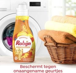 Robijn Classics Passiebloem & Bergamot Wasverzachter - 4 X 30 Wasbeurten - Voordeelverpakking -Huishoudproducten Verkoop 1200x1156 2