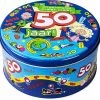 Merkloos 50 Jaar Snoeptrommel/voorraadtrommel 14 X 7,5 Cm - 50e Verjaardag - Abraham/Sarah Cadeau / Versiering -Huishoudproducten Verkoop 1200x1165 2