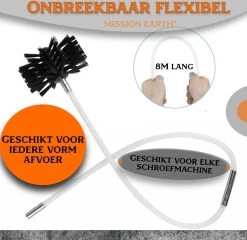 Schoorsteenveegset - 8 Meter - 2 Borstelkoppen - Professioneel - Schoorsteen Borstel - Veegkit - Haardset Voor Houtkachel - Flexibel - Schoorsteenveger - Pelletkachel Accessoires - Schoorsteen Reiniger - Geschikt Voor Boormachines -Huishoudproducten Verkoop 1200x1167 9
