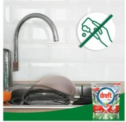 Dreft Platinum Plus All In One - Vaatwastabletten - Citroen - Voordeelverpakking 5 X 16 Stuks -Huishoudproducten Verkoop 1200x1168