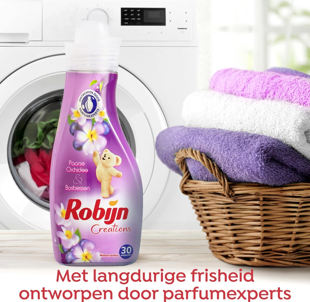 Robijn Creations Paarse Orchidee & Bosbessen Wasverzachter - 8 X 30 Wasbeurten - Voordeelverpakking 6 Robijn Creations Paarse Orchidee & Bosbessen Wasverzachter - 8 X 30 Wasbeurten - Voordeelverpakking - Afbeelding 4