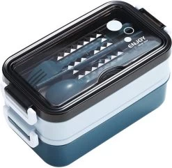 Lunchbox - Meal Prep Bakjes - Lunch Box Met Deksel - Meal Prep – Bento Box - Lunchtrommel Met Bestek Blauw -Huishoudproducten Verkoop 1200x1170 8