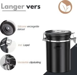 VAIVE Koffieblik - Koffiebus - Koffieblikbewaarblik - Bewaarbus Koffie - Voorraadpotten - Voorraadbussen - Voorraadbus -1.8L -Huishoudproducten Verkoop 1200x1172 1