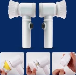 B-care Magic Brush - Elektrische Multifunctionele Schoonmaakborstel - 7 Opzetstukken - Wasborstel - Poetsmachine - Schrobborstel - Handborstel - Werkborstel - Schrobber - Boorborstel - Reinigingsborstel -Huishoudproducten Verkoop 1200x1176 5