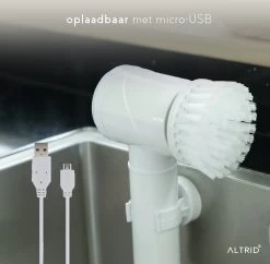 Altrid Elektrische Schoonmaakborstel - Oplaadbaar - Verbeterde Versie - 3 Opzetstukken - Poetsmachine - Handborstel - Schrobborstel - Schrobber - Reinigingsborstel - Schoonmaakmiddelen -Huishoudproducten Verkoop 1200x1176 7