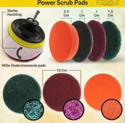 ESSIBLE Borstelboor - Set 20 Stuks - Schrobborstel - Polypropyleen - Borstel Boormachine - Schrobborstel - Schuurborstel - Automatische Reiniging - 20 Delige Borstelset Voor Boormachine -Huishoudproducten Verkoop 1200x1183 5