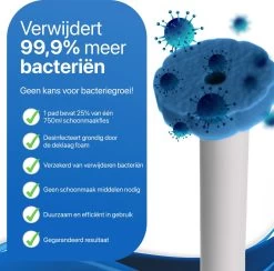 RevoBrush 28x Ocean Breeze Foaming Pads Navulling - WC Borstel Met Houder Vrijstaand -Huishoudproducten Verkoop 1200x1184 12