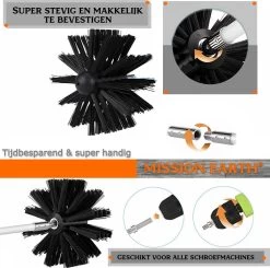 Schoorsteenveegset - 8 Meter - 2 Borstelkoppen - Professioneel - Schoorsteen Borstel - Veegkit - Haardset Voor Houtkachel - Flexibel - Schoorsteenveger - Pelletkachel Accessoires - Schoorsteen Reiniger - Geschikt Voor Boormachines -Huishoudproducten Verkoop 1200x1188 9